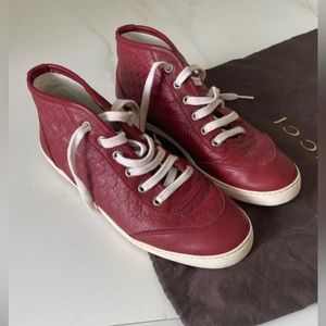 Gucci red sneakers